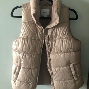 pink puff vest